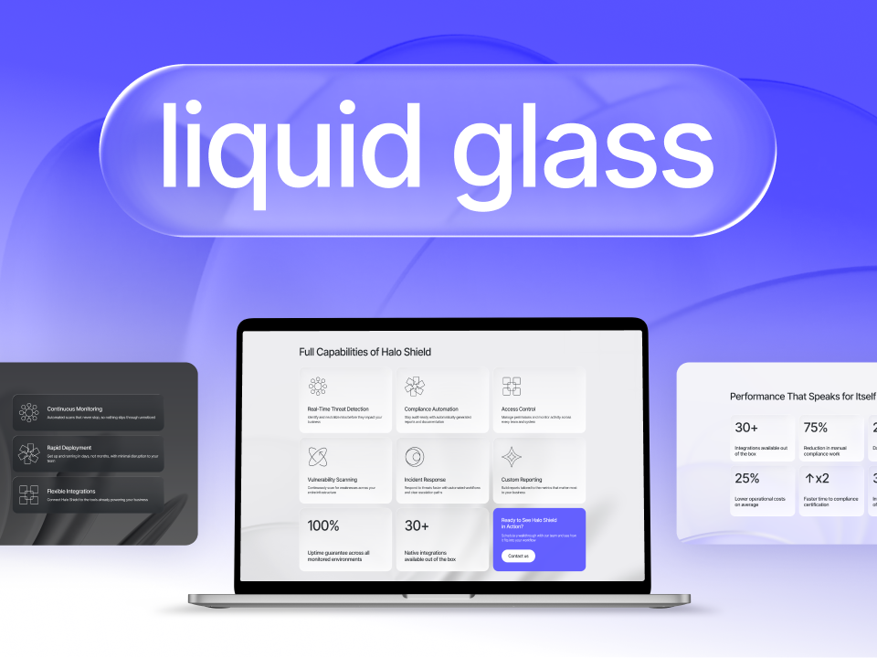 Liquid Glass — Halo's Signature Surface Effect